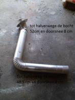 Aluminium afvoerpijp voor  geiser of kachel.   Enkelwandig., Overige typen, Aluminium, Zo goed als nieuw, Minder dan 2 meter