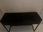 Bureau/ side table zwart metaal, Huis en Inrichting, Tafels | Sidetables, Ophalen, 50 tot 100 cm, Zo goed als nieuw, Metaal