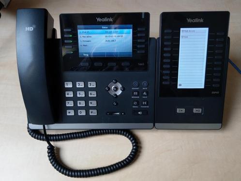 Yealink T46G met uitbreidingsmodule EXP40, Telecommunicatie, Datacommunicatie en VoIP, Refurbished, Telefoon, Ophalen of Verzenden