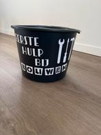 Bedrukte emmer - Eerste hulp bij bouwen, Ophalen, Gebruikt, Kunststof, Met handgreep
