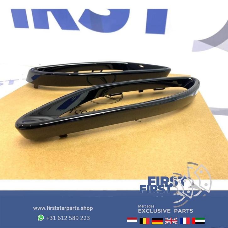 AMG LINE UITLAAT SIERLIJSTEN ZWART L/R Mercedes W177 W247 C1, Auto-onderdelen, Uitlaatsystemen, Mercedes-Benz, Gebruikt, Ophalen of Verzenden