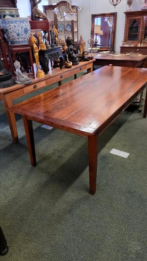 Antieke Franse kersenhouten eettafel, Antiek en Kunst, Antiek | Meubels | Tafels, Ophalen