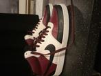 Nike court vision mid maroon 43EU, Ophalen of Verzenden, Zo goed als nieuw, Wit