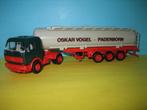 Vogel-Oskar  MERCEDES met tank-oplegger  Herpa, Ophalen of Verzenden, Zo goed als nieuw, Bus of Vrachtwagen, Herpa