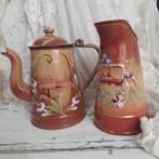 Franse emaille set /koffiepot en waterkan, Antiek en Kunst, Ophalen of Verzenden