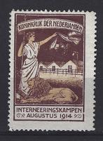 Interneringszegel 2 ongebruikt 1916 ; NU veel ROLTANDING, Postzegels en Munten, Postzegels | Nederland, Verzenden, T/m 1940, Postfris