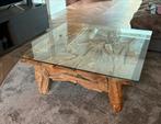 Salontafel van teakhout wortel - Uniek Design!, Huis en Inrichting, Tafels | Salontafels, Ophalen, Gebruikt, Past in verschillende interieurs