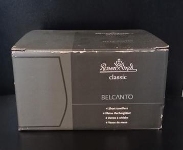 Rosenthal Classic Belcanto kristallen glazen short tumblers beschikbaar voor biedingen
