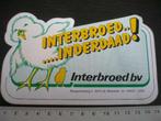 sticker interbroed boxmeer logo keukentje, Verzamelen, Stickers, Verzenden, Zo goed als nieuw, Bedrijf of Vereniging
