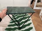 Groene Marmeren Wand Bijzettafel, Minder dan 45 cm, Minder dan 55 cm, Metaal of Aluminium, Ophalen of Verzenden