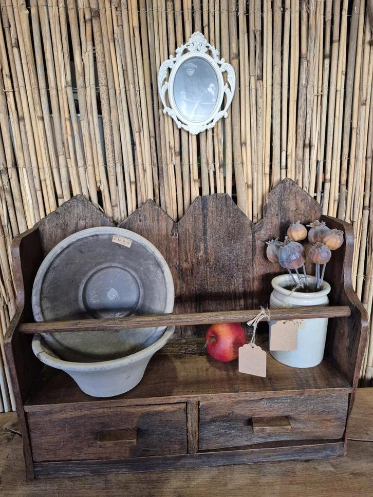 Oud houten rek, Antiek en Kunst, Curiosa en Brocante, Ophalen of Verzenden