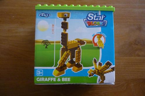 Star Blocks '' GIRAFFE / BIJ '' 2 in 1, Kinderen en Baby's, Speelgoed | Bouwstenen, Gebruikt, Overige merken, Ophalen of Verzenden