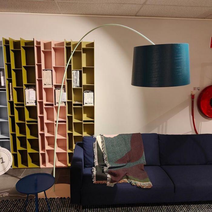 Foscarini Twiggy staande lamp blauw, Huis en Inrichting, Lampen | Vloerlampen, Ophalen of Verzenden, Zo goed als nieuw, Modern