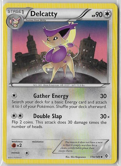 Boundaries Crossed,  Delcatty [uncommon] 114/149, Hobby en Vrije tijd, Verzamelkaartspellen | Pokémon, Nieuw, Losse kaart, Verzenden