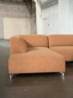 Leolux Faya Lobi + Hocker | Cognac (NIEUWSTAAT), Metaal, 250 tot 300 cm, Hoekbank, Ophalen of Verzenden