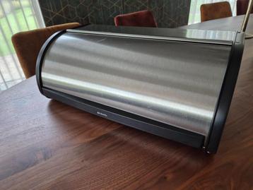 Brabantia Broodtrommel - met Schuifdeksel - Matt Steel beschikbaar voor biedingen