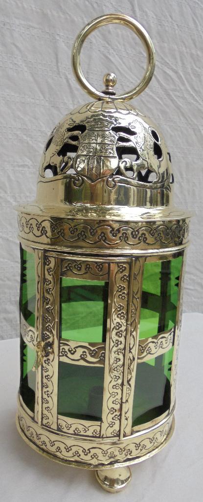 mooie antieke lantaarn kaarsenlantaarn lamp kandelaar, Antiek en Kunst, Antiek | Koper en Brons, Koper, Ophalen of Verzenden