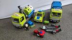 PlayMobil Glascontainer en Vuilniswagen, Kinderen en Baby's, Speelgoed | Playmobil, Ophalen of Verzenden, Zo goed als nieuw, Complete set