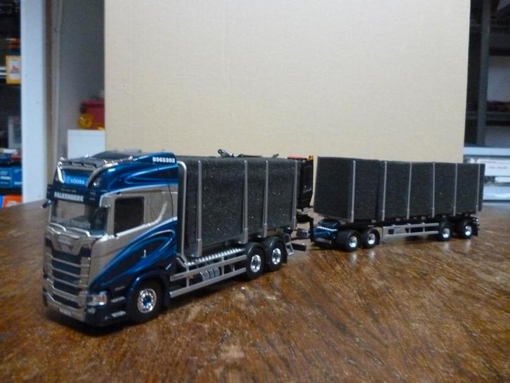 Tekno Scania Kvarforths Transport met certificaat, Hobby en Vrije tijd, Modelauto's | 1:50, Nieuw, Bus of Vrachtwagen, Tekno, Ophalen of Verzenden
