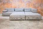 Als NIEUW! grijze stoffen Leolux Ponton Next design hoekbank, Huis en Inrichting, 250 tot 300 cm, Leolux, Leolux, Design