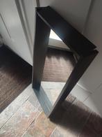 Gratis spiegel met zwarte houten lijst ca 60-70 cm, Ophalen, Gebruikt, Rechthoekig, Minder dan 100 cm
