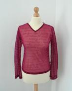 Doorzichtige top met tekstprint, Maat 38/40 (M), Ophalen of Verzenden, Zo goed als nieuw, Rood