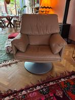 Leolux leren stoel fauteuil, Huis en Inrichting, Fauteuils, Ophalen, Vintage, Zo goed als nieuw, 75 tot 100 cm