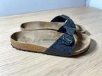 Birkenstock Slippers Mat Zwart met Motief | Maat 37, Slippers, Ophalen of Verzenden, Zo goed als nieuw, Birkenstock