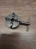 Draaibank 4 Klauwplaatje 80 mm Emco met achterplaatje, Doe-het-zelf en Verbouw, Draaibanken, Ophalen of Verzenden, Gebruikt, Metaaldraaibank