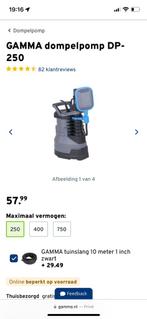Dompelpomp gamma, Verzenden, Zo goed als nieuw, Elektrisch, Dompelpomp