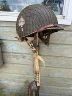 Band of brothers repro ww2 M1 M2 helm airborne, Verzenden, Landmacht, Amerika, Helm of Baret