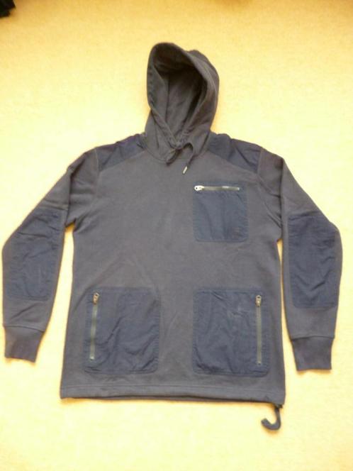 Donkerblauw G-Star Raw hoodie maat M valt als L, Kleding | Heren, Truien en Vesten, Zo goed als nieuw, Maat 52/54 (L), Blauw, Ophalen of Verzenden