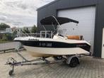 Super complete console boot met trailer, Watersport en Boten, Vis- en Consoleboten, Benzine, 30 tot 50 pk, Buitenboordmotor, Polyester