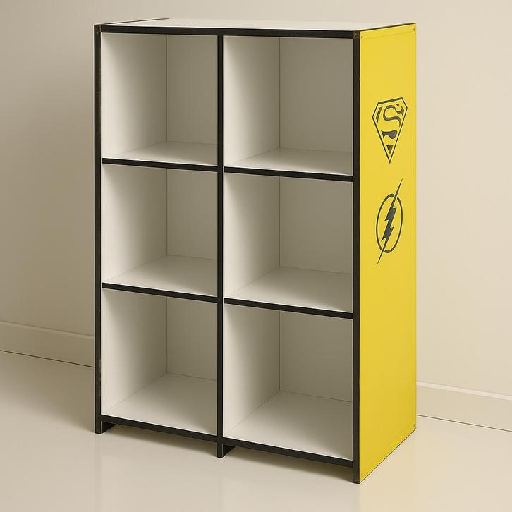 Superhelden Boekenkast / Opbergkast, Kinderen en Baby's, Kinderkamer | Commodes en Kasten, Gebruikt, Kast, 105 cm of meer, Minder dan 75 cm