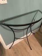 sidetable, Huis en Inrichting, Tafels | Sidetables, Ophalen, 100 tot 150 cm, Zo goed als nieuw, Glas