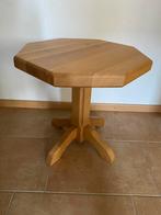 Bijzettafel van massief hout., Ophalen, Zo goed als nieuw, Rond, 50 tot 100 cm
