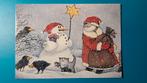 Kat Poes Renate Koblinger - kerstman sneeuwpop kraaien, Ophalen of Verzenden, 1980 tot heden, Ongelopen, Hond of Kat