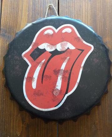 Rolling Stones bierdop / tin sign / pubbord. beschikbaar voor biedingen
