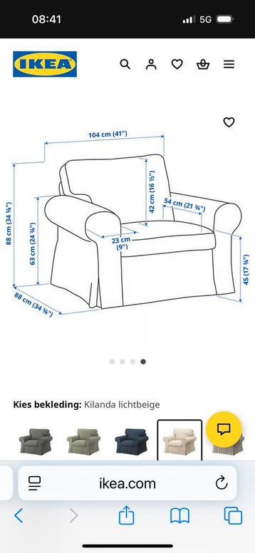 Comfortabe IKEA Ektorp Fauteuile - afbeelding 3
