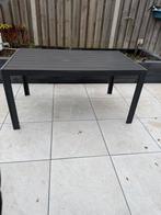 Tuin tafel - Zwart metaal, Ophalen, Zo goed als nieuw, Rechthoekig, Metaal