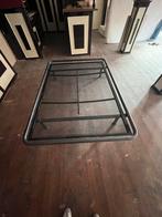Bedframe, Ophalen, Gebruikt, Zwart, 140 cm