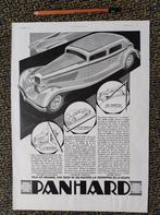 Panhard auto advertentie 1933, Verzamelen, Ophalen of Verzenden, Gebruikt, Auto's