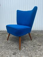 Vintage blue cocktail chair fauteuil cocktail stoel jaren 50, Huis en Inrichting, Fauteuils, Ophalen of Verzenden, Zo goed als nieuw