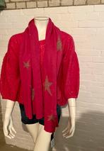 Nenette trui wol fuchsia roze M medium bijpassende sjaal, Ophalen of Verzenden, Roze, Zo goed als nieuw