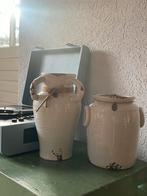 Riverdale Vaas Set - 2 Stuks, Wit, Aardewerk of Porselein, Ophalen of Verzenden, Zo goed als nieuw