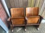 Klassieke Bioscoopstoelen Set van Twee, Antiek en Kunst, Antiek | Meubels | Stoelen en Banken, Ophalen of Verzenden