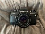 Praktica B100 Electronic + Pentacon 50mm f/1.8 lens, vintage, Audio, Tv en Foto, Fotocamera's Analoog, Ophalen of Verzenden, Gebruikt