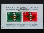 Zwitserland Blok 16 NABAG 1959 - met echt gelopen stempel, Ophalen of Verzenden, Gestempeld