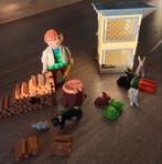 Playmobil houthakker 5412 en konijnenhok 4491, Complete set, Gebruikt, Ophalen of Verzenden