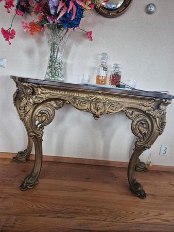 Antieke Console Tafel - Barok Stijl gietijzeren  tafel beschikbaar voor biedingen